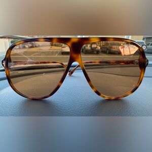 Tom Ford Tortoise Shell Aviator Sunglasses